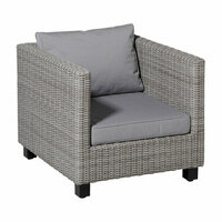 Lounge zitkussen ca.73x73cm Outdoor Manchester light grey 2 stuks