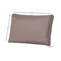 Lounge rug soft ca.40x60cm Panama taupe 2 stuks