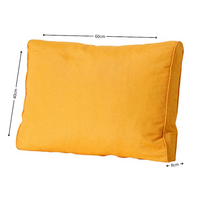 Lounge rug soft ca.40x60cm Panama golden glow 2 stuks