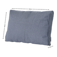 Lounge rugkussen ca.40x60cm Outdoor Manchester denim grey 2 stuks