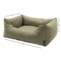 Hondenmand ca.80x67x22cm Leather look sand