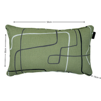 Sierkussen paspel ca.30x50cm Joah sage 2 stuks