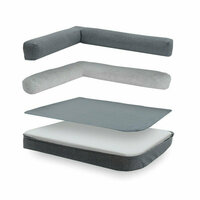 Hondenmand Royal large wasbaar ca.120x80x23cm Oxford grijs