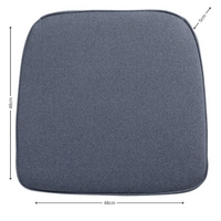 Wicker universeel ca.48x48cm Outdoor Manchester denim grey 2 stuks