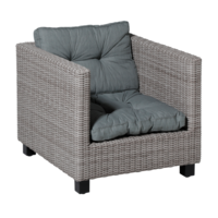Loungekussen set Florance (Basic Grey) ca. 73x73cm + 73x43cm