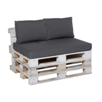 Lounge palletkussen set 120x80cm + rugkussens (Outdoor Manchester Grey) - Madison
