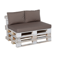 Lounge palletkussen set 120x80cm + rugkussens (Outdoor Manchester Taupe) - Madison