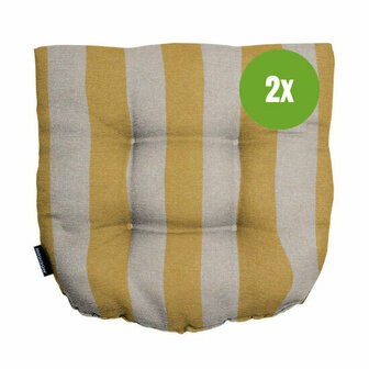 Wicker Flex ca.46x46cm Amora mustard 2 stuks