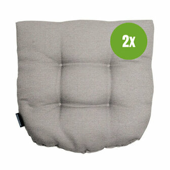Wicker Flex ca.46x46cm Outdoor WR Napels grey 2 stuks