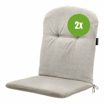 Kuip hoog ca.96x45cm Panama blend 2 stuks