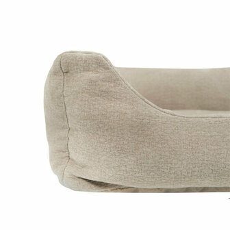 Hondenbed wasbaar ca.100x80x25cm Lins taupe