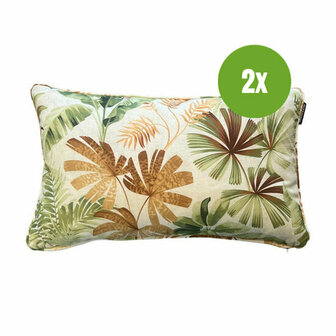 Sierkussen paspel ca.30x50cm Axel mocca