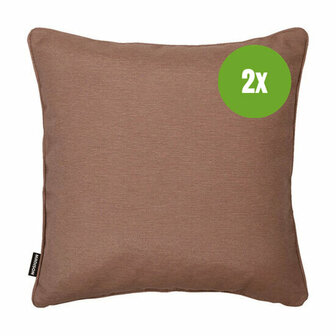 Sierkussen paspel ca.60x60cm Panama Mocca