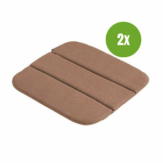 Modern dining kussen luxe ca.40x40cm Panama mocca 2 stuks
