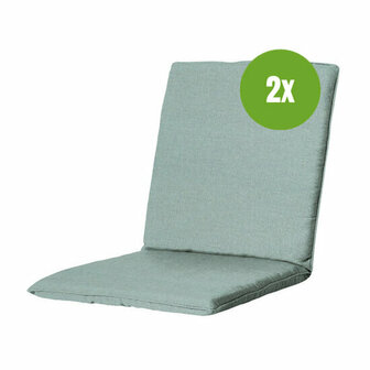 Stapelstoel kussen ca.97x49cm aqua canvas eco+