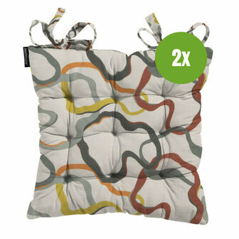 Toscane kussen ca.46x46cm Blaze green