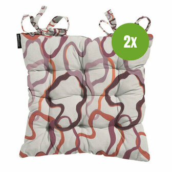 Toscane kussen ca.46x46cm Blaze purple