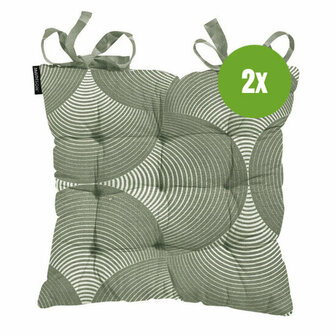 Toscane kussen ca.46x46cm O WR Napels rondo khaki