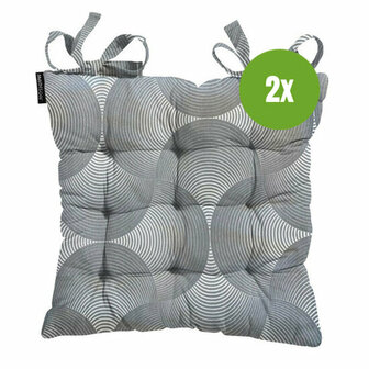 Toscane kussen ca.46x46cm O WR Napels rondo grey