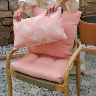 Zitje universeel rits ca.40x40cm O WR Napels rondo salmone