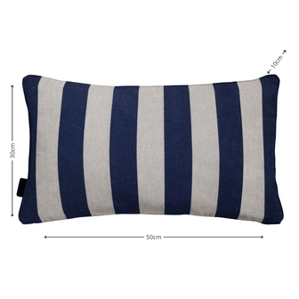 Sierkussen paspel ca.30x50cm Amora blue