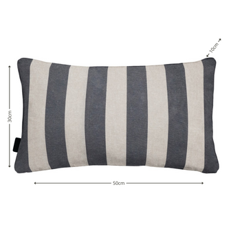 Sierkussen paspel ca.30x50cm Amora grey