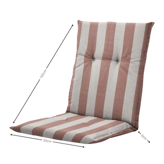 Kussen lage rug ca.105x50cm Amora mocca