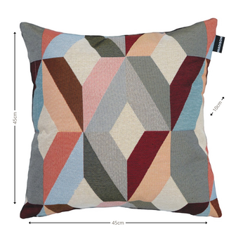 Sierkussen ca.45x45cm Lior blue 2 stuks