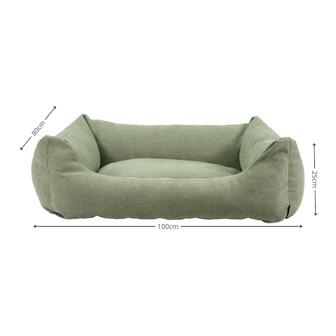 Hondenbed wasbaar ca.80x67x22cm Lins sage