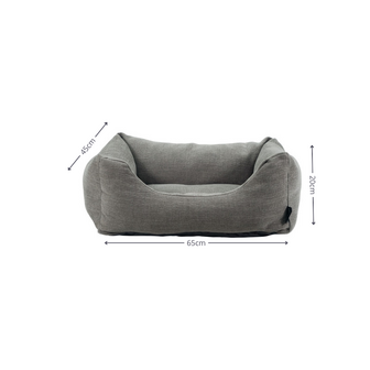 Hondenbed wasbaar ca.65x45x20cm Lins grey