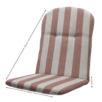 Kuip hoog ca.96x45cm Amora mocca 2 stuks