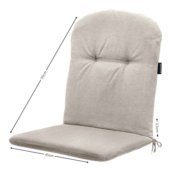 Kuip hoog ca.96x45cm Panama blend 2 stuks