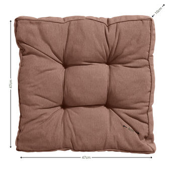 Florance kussen ca.47x47cm Panama mocca 2 stuks