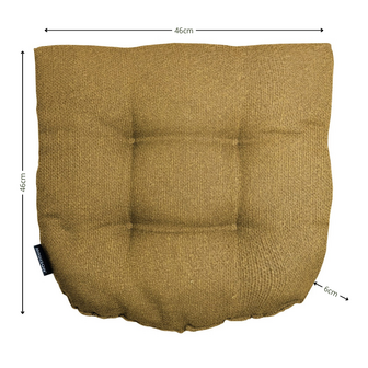Wicker Flex ca.46x46cm Outdoor WR Napels mustard 2 stuks