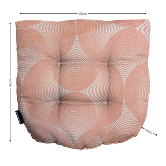 Wicker Flex ca.46x46cm Outdoor WR Napels rondo salmone