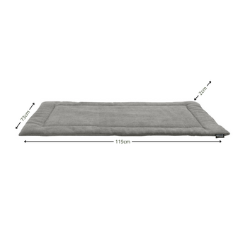 Hondenbench mat ca.119x73cm Lins grey