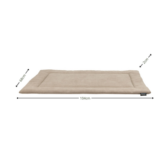 Hondenbench mat ca.104x68cm Lins taupe