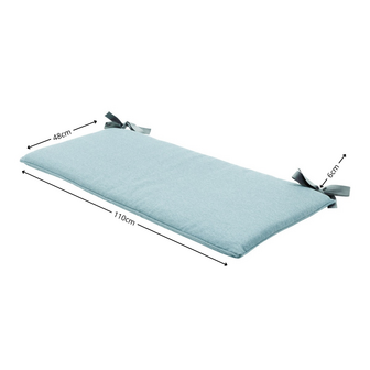 Bankkussen ca.(120)110x48cm aqua canvas eco+