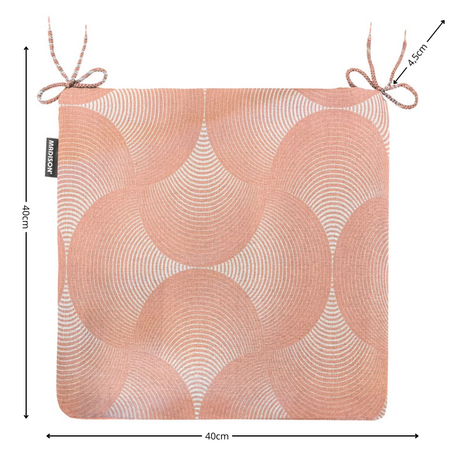 Zitje universeel rits ca.40x40cm O WR Napels rondo salmone