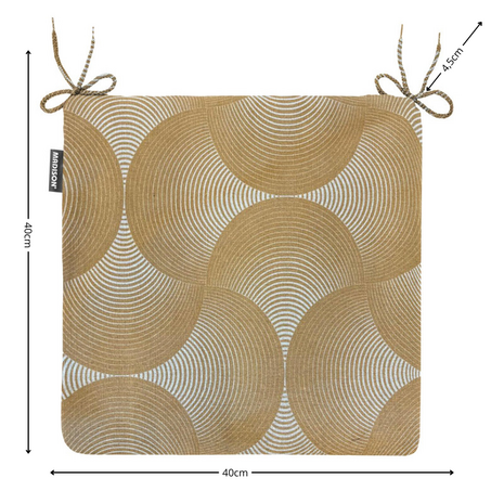 Zitje universeel rits ca.40x40cm O WR Napels rondo mustard