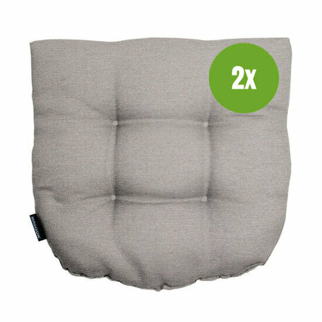 Wicker Flex ca.46x46cm Outdoor WR Napels grey 2 stuks