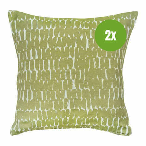 Sierkussen ca.45x45cm Lilly green