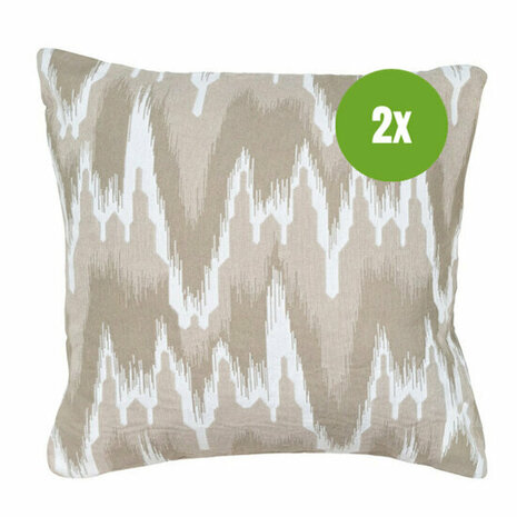 Sierkussen ca.45x45cm Julie taupe