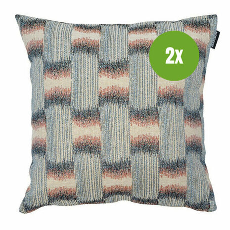 Sierkussen ca.45x45cm Camme&eacute; blue