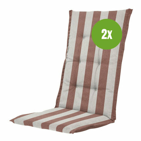 Kussen hoge rug ca.123x50cm Amora mocca