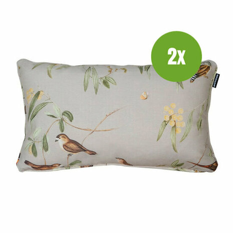 Sierkussen paspel ca.30x50cm Aria natural