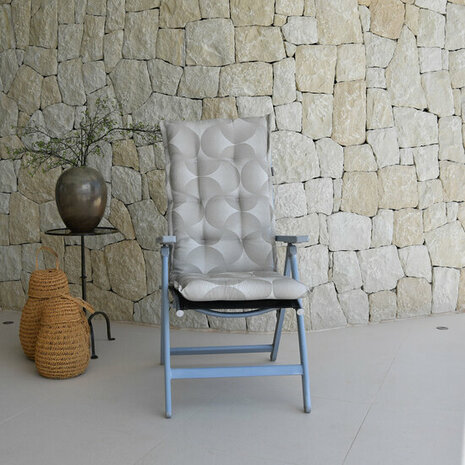 Zitje universeel rits ca.40x40cm Outd WR Napels rondo taupe