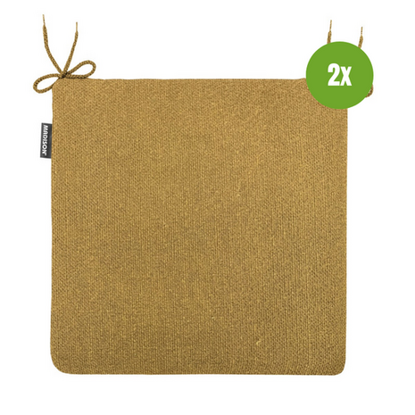 Zitje universeel rits ca.40x40cm Outdoor WR Napels mustard