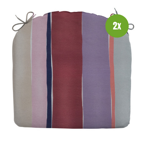 Zitkussen ca.46x48cm Nox purple 2 stuks