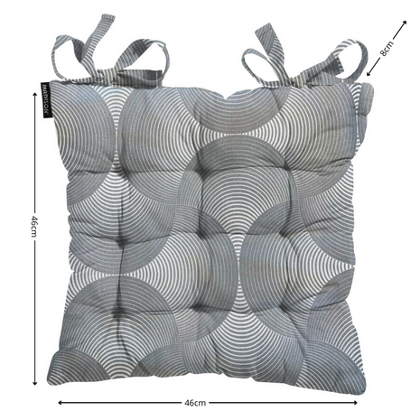 Toscane kussen ca.46x46cm O WR Napels rondo grey